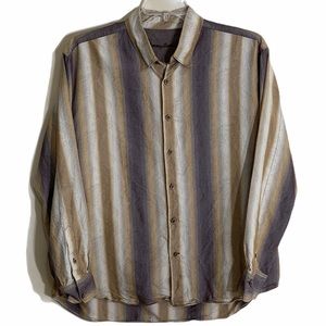 Tommy Bahama| Long Sleeve Silk Striped/Paisley| L